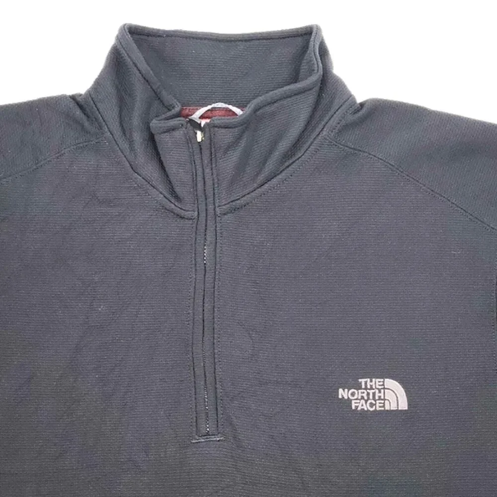 The North Face TKA Stealth Quarter Zip Pullover Shirt Mens Size Medium Black